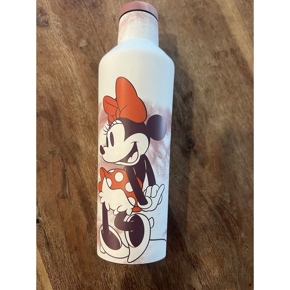 Corkcicle Disney Minnie Mouse Insulated Canteen‎ Water Bottle Stainless 16oz